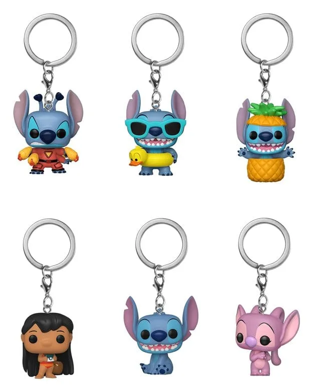 Lilo & Stitch Vinyl Keychains – Pop Display of 12 4 cm 2