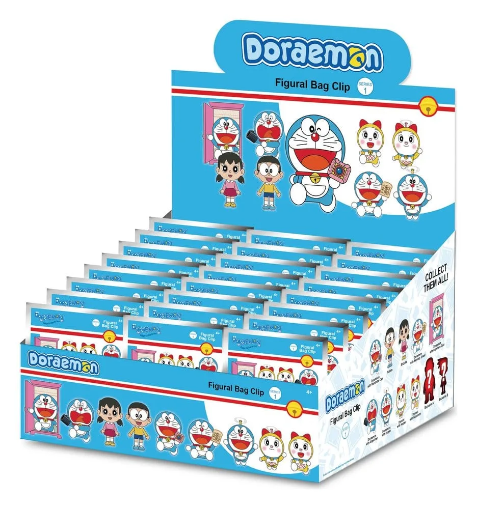 Doraemon Foam Bag Clips – Series 1 Blind Bag Display 24-Pack