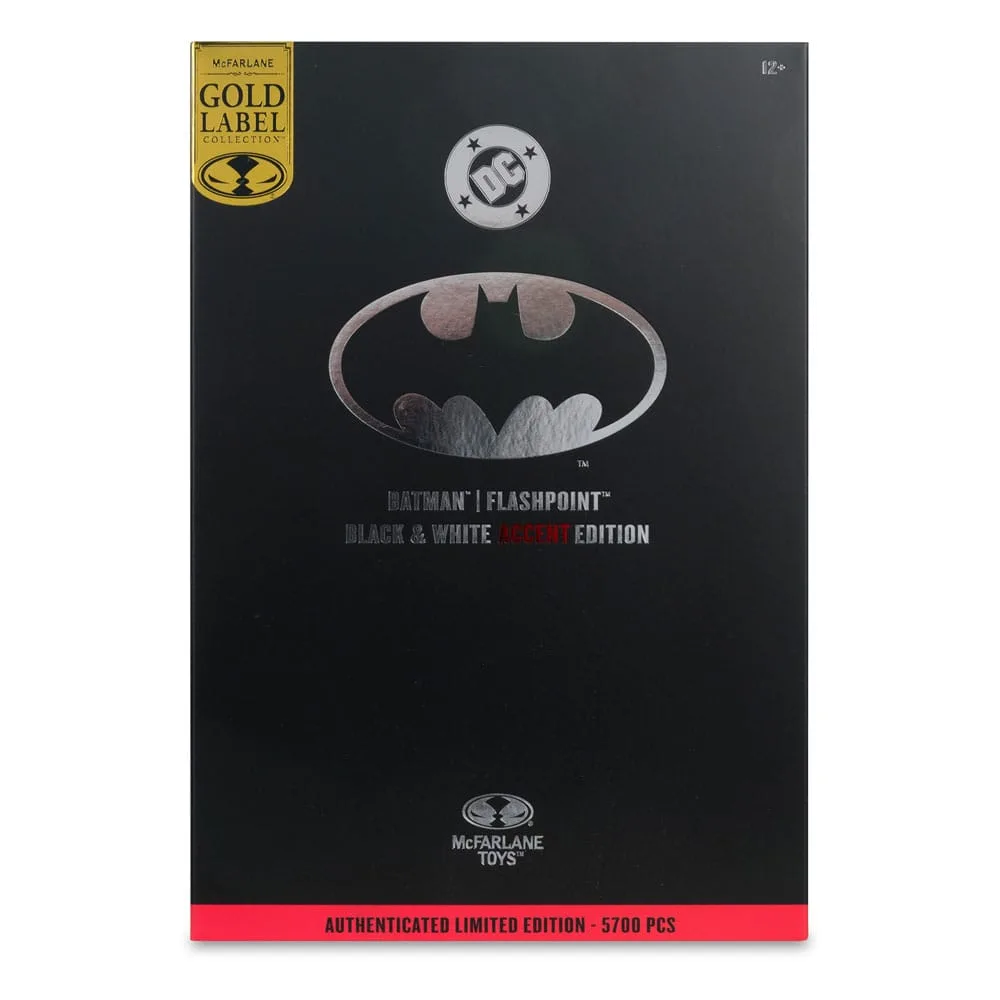 DC Multiverse Action Figure – Flashpoint Batman Black & White 18 cm 8