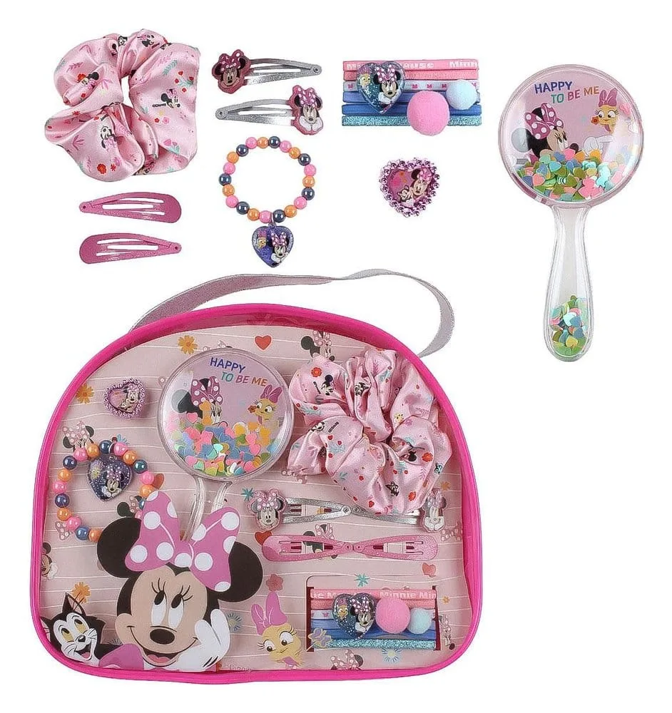 Disney Beauty Set – Minnie Mouse Toiletry Bag and Accessories