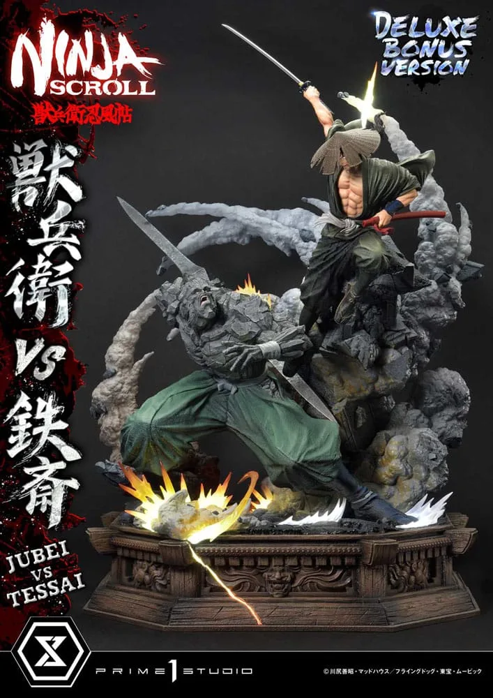 Ninja Scroll Statue – Jubei vs Tessai Deluxe Bonus 101 cm 5