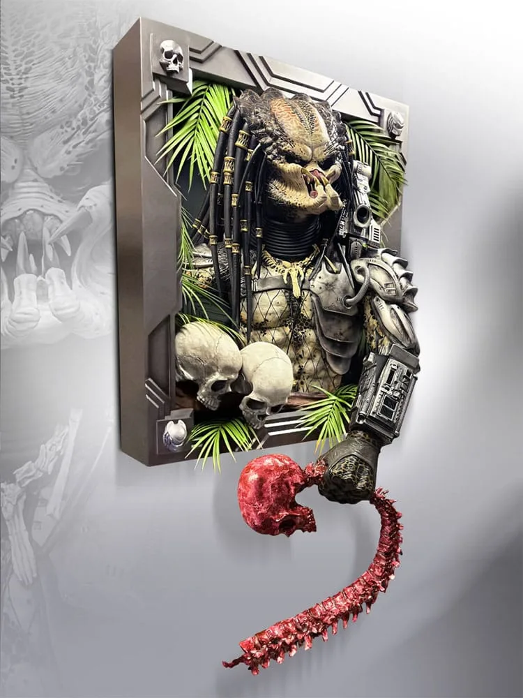 Predator Wandskulptur – Lebensgroß 45 x 81 x 94 cm 3