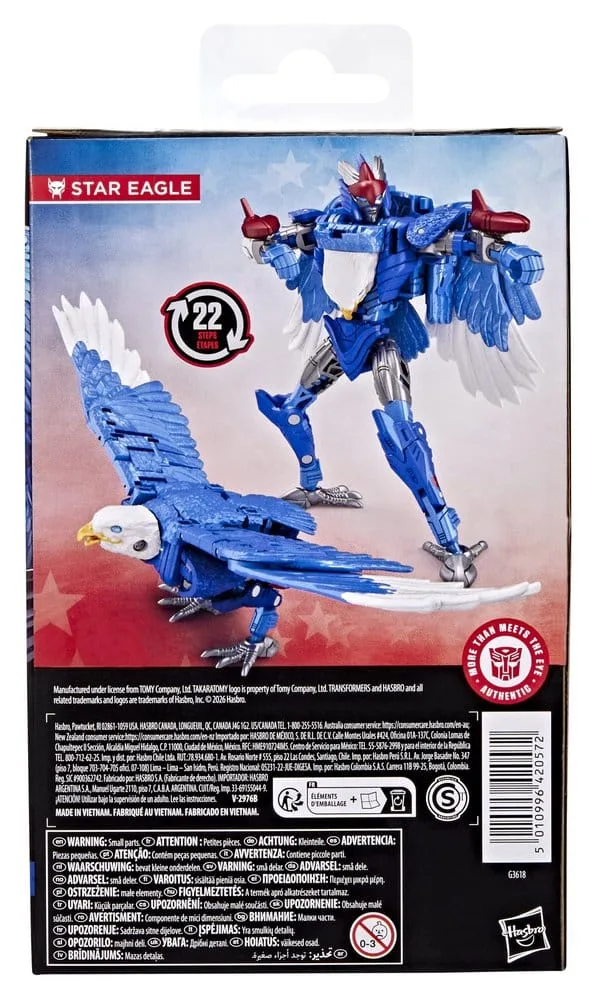 Transformers Actionfigur – Deluxe Class Star Eagle 11,4 cm 2