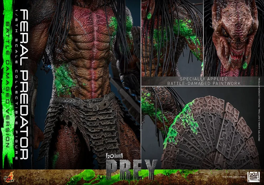 Prey Action Figure – Battle Damaged Feral Predator 37 cm 17