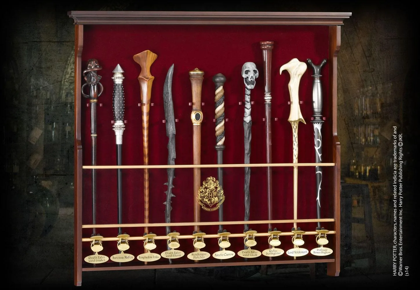 Harry Potter Wand Display – Wall-Mounted 10-Wand Case