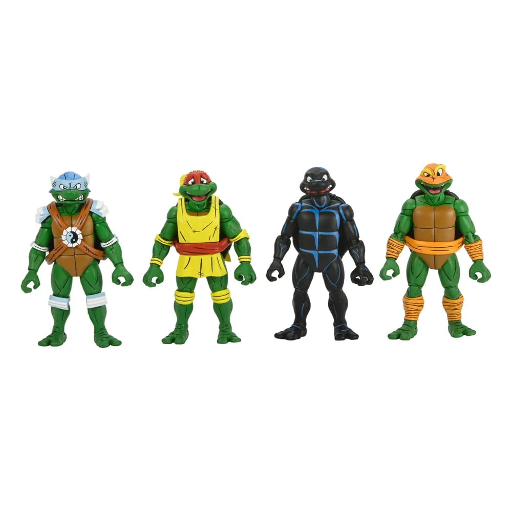 TMNT Action Figures – Stump Wrestling Turtles 4-Pack 18 cm