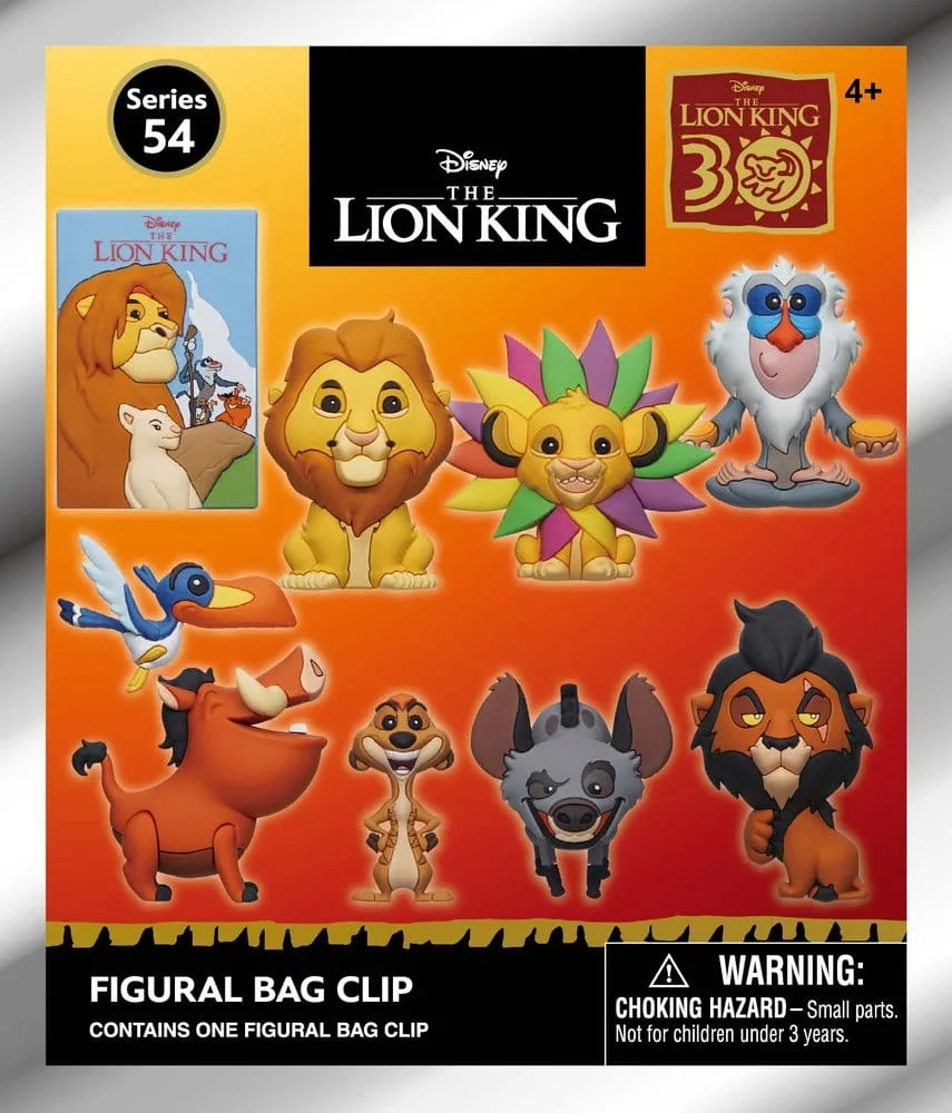 The Lion King Bag Clips – 3D Blind Bag Display of 24 3