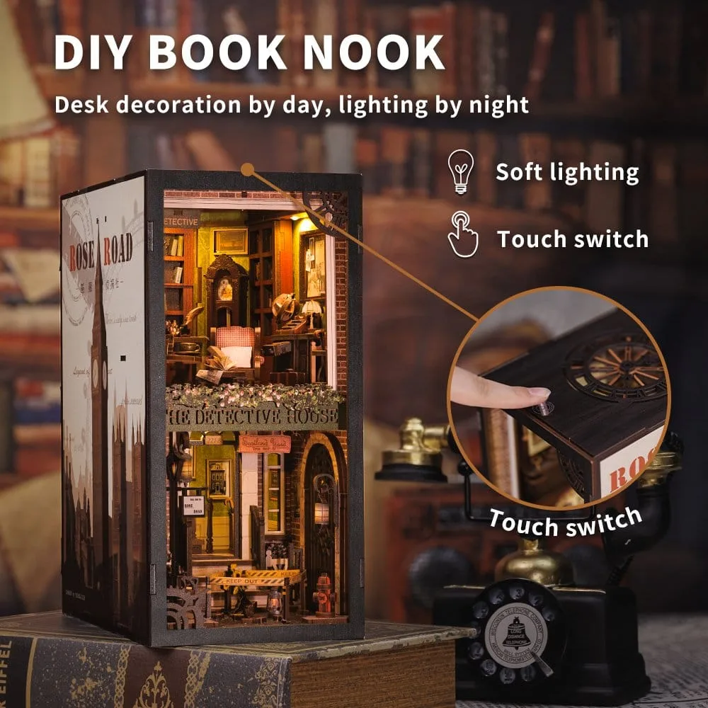 Rose Detective Agency Book Nook – CuteBee Bouwpakket 23 x 11 cm 23