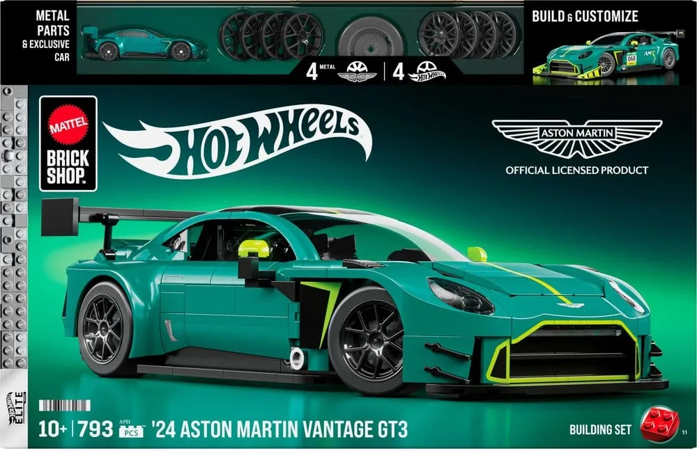 Hot Wheels Building Set – 2024 Aston Martin Vantage GT3 1/16 6