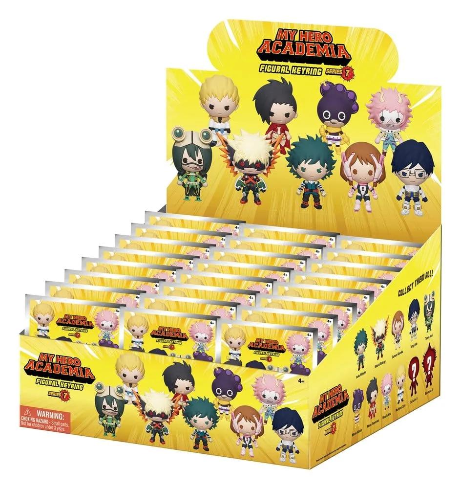 My Hero Academia Bag Clips – Series 7 Display of 24