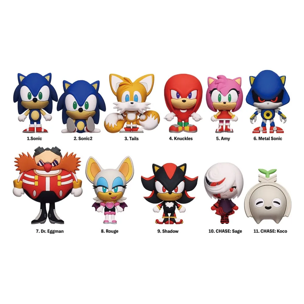 Sonic the Hedgehog Bag Clips – Series 1 24 Blind Bag Display