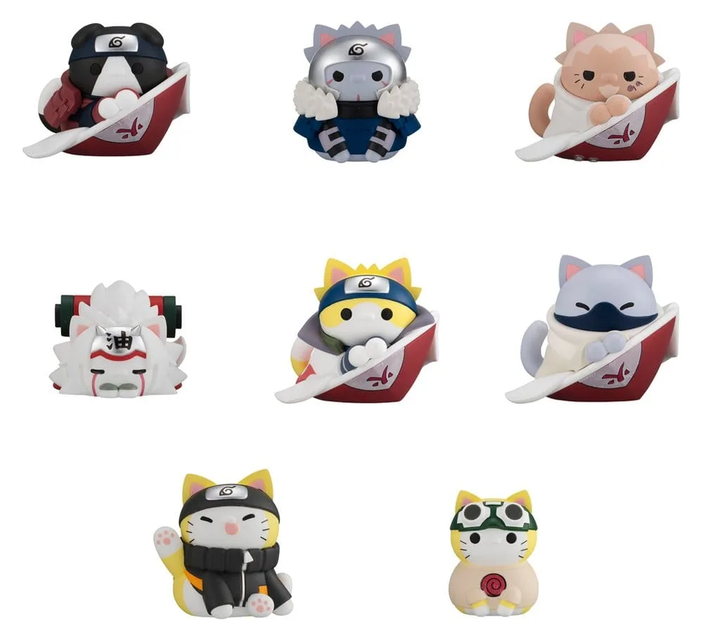 Naruto Shippuden Mini Figures – Nyaruto Master and Disciple Set of 8