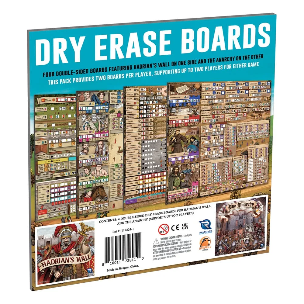 Hadrian’s Wall and The Anarchy Dry-Erase Boards – English