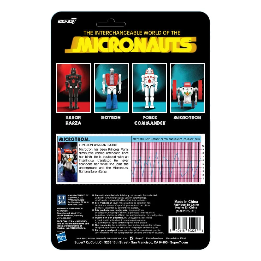 Micronauts Action Figure – ReAction+ Microtron 9 cm 3