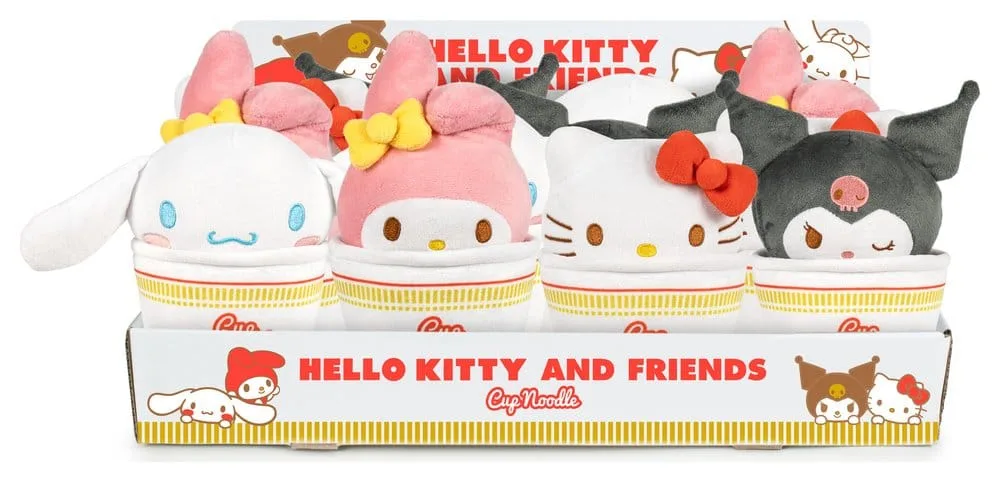 Hello Kitty and Friends Plush – Cup Noodles 24-Piece Assortment 16 cm
