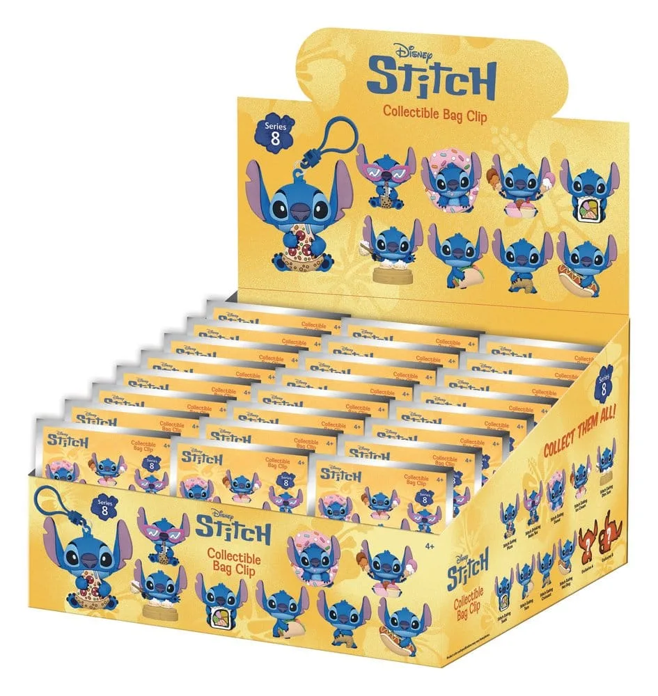 Lilo and Stitch Foam Bag Clips – Series 8 Display of 24