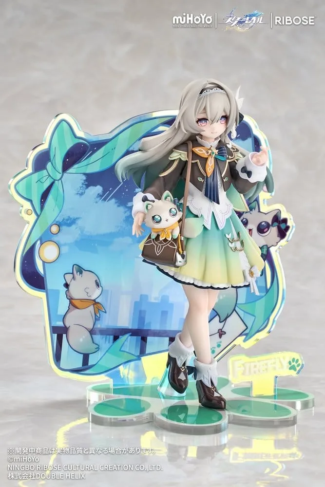 Honkai Star Rail Mini Figure – Firefly Rise Up+ Chibi Cat 18 cm 14