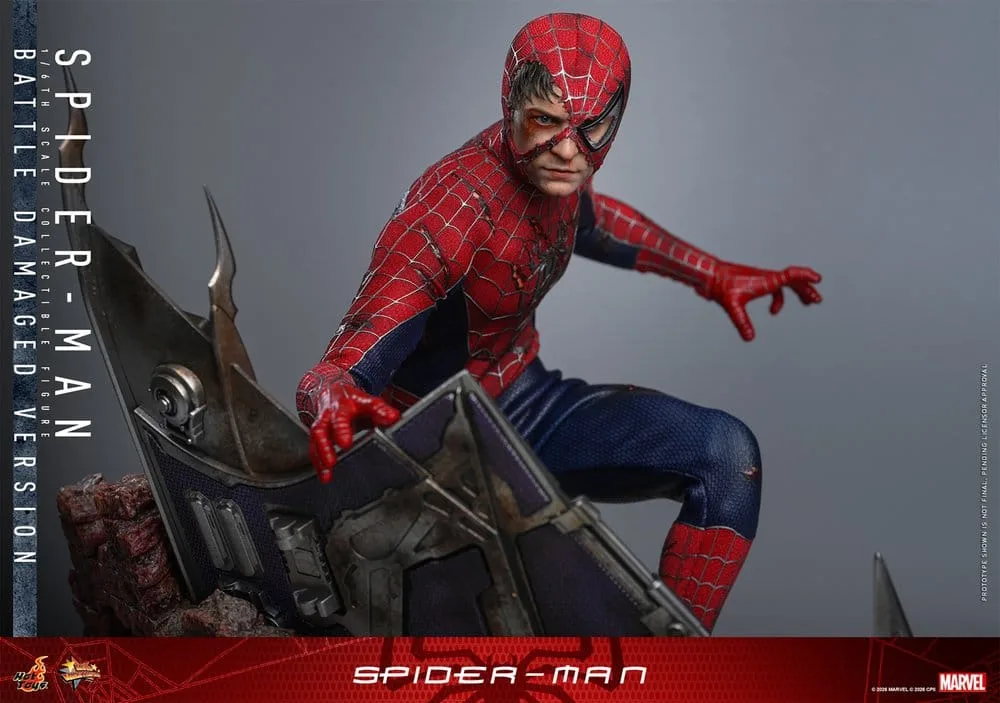 Spider-Man Action Figure – Battle Damaged 1/6 Scale 30 cm 15