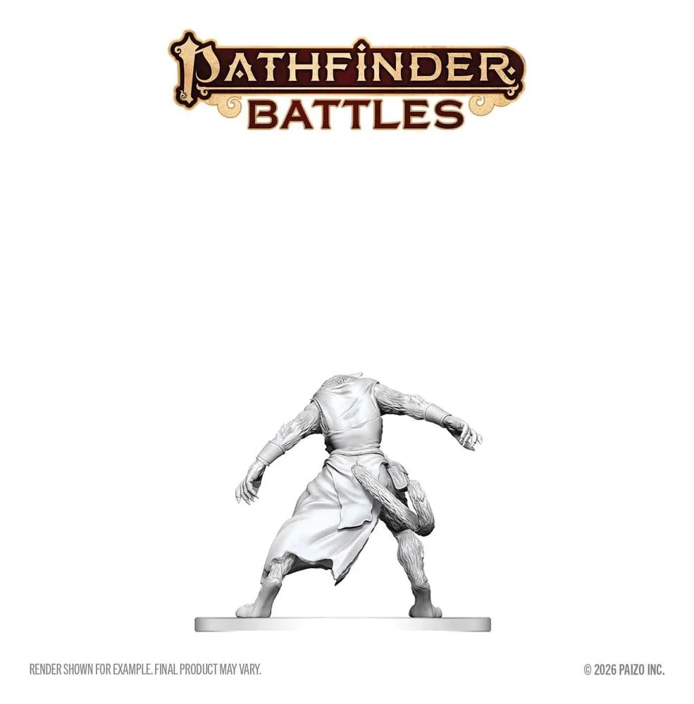 Pathfinder Unpainted Miniature – Deep Cuts Weretiger 13 cm 2