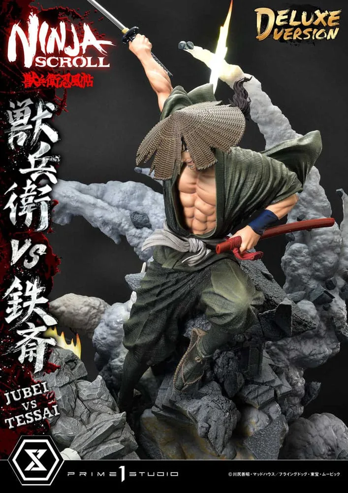 Ninja Scroll Statue – Jubei vs Tessai Deluxe 101 cm 8