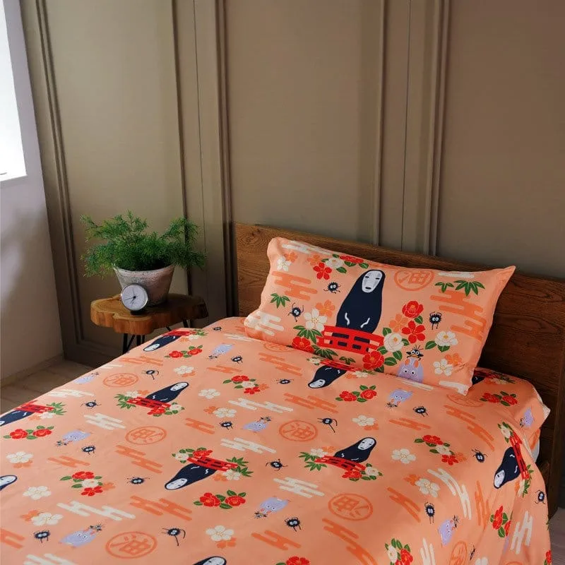 Spirited Away Duvet Set – Natsu No-Face and Flowers
