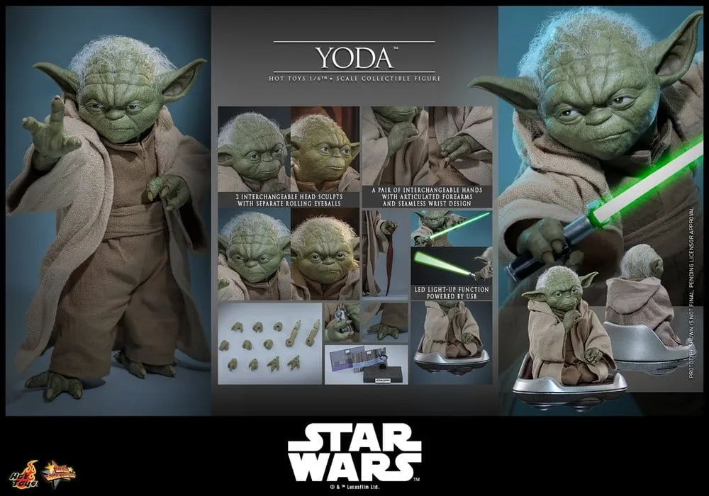 Star Wars Revenge of the Sith Action Figure – Yoda 1/6 14 cm 14