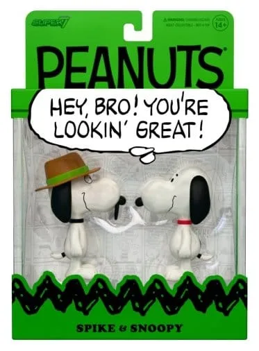 Peanuts Action Figures – Snoopy and Spike ReAction 2-Pack 10 cm