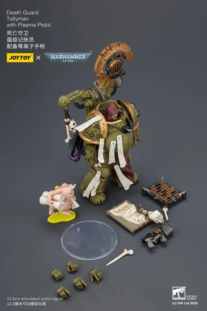 Warhammer 40,000 Action Figure – Death Guard Tallyman 12.3 cm 8
