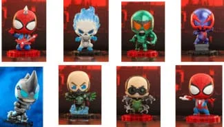 Spider-Man Cosbi Mini Figures – Blind Box Display of 8 8 cm