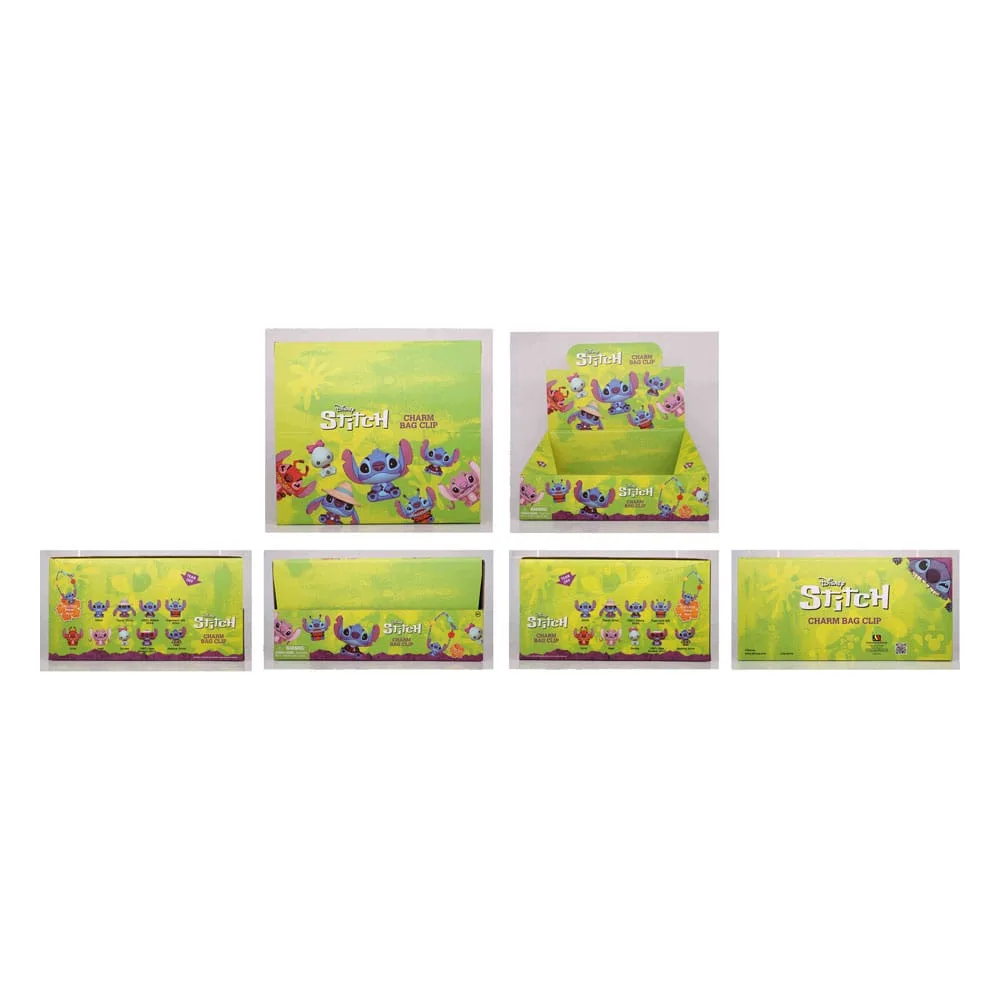 Lilo & Stitch Bag Clips – 3D Stitch Charm Display of 24 5