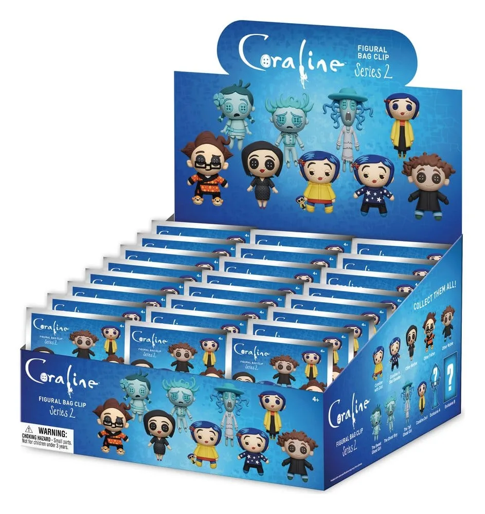 Coraline PVC Bag Clips – Series 2 Display of 24