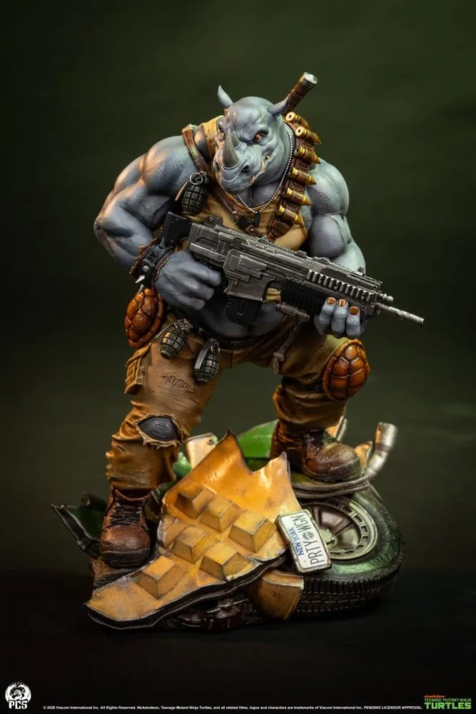 Teenage Mutant Ninja Turtles Statue – Legends Rocksteady 1/3 69 cm 23