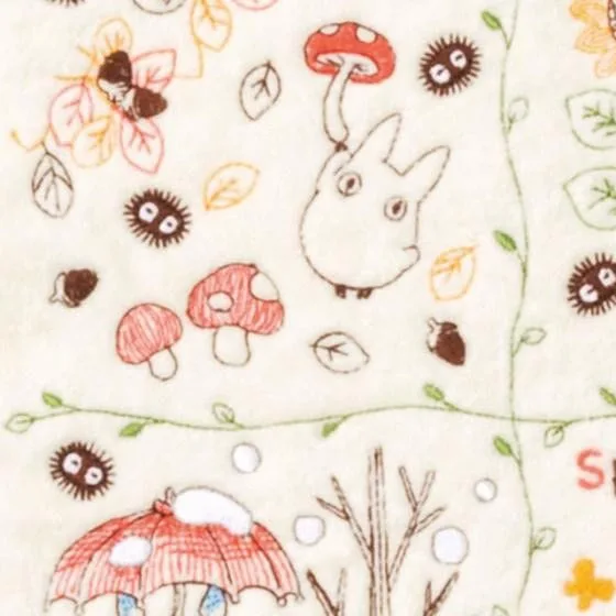 My Neighbor Totoro Mini Towel – Wreath of Nuts 25 x 25 cm