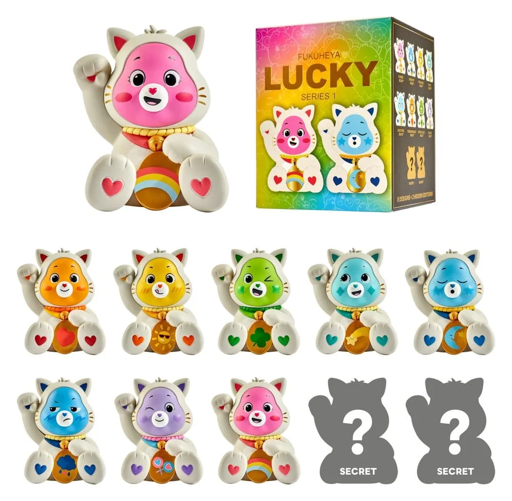 Care Bears Plush Figures – Fukuheya Display of 8 8 cm