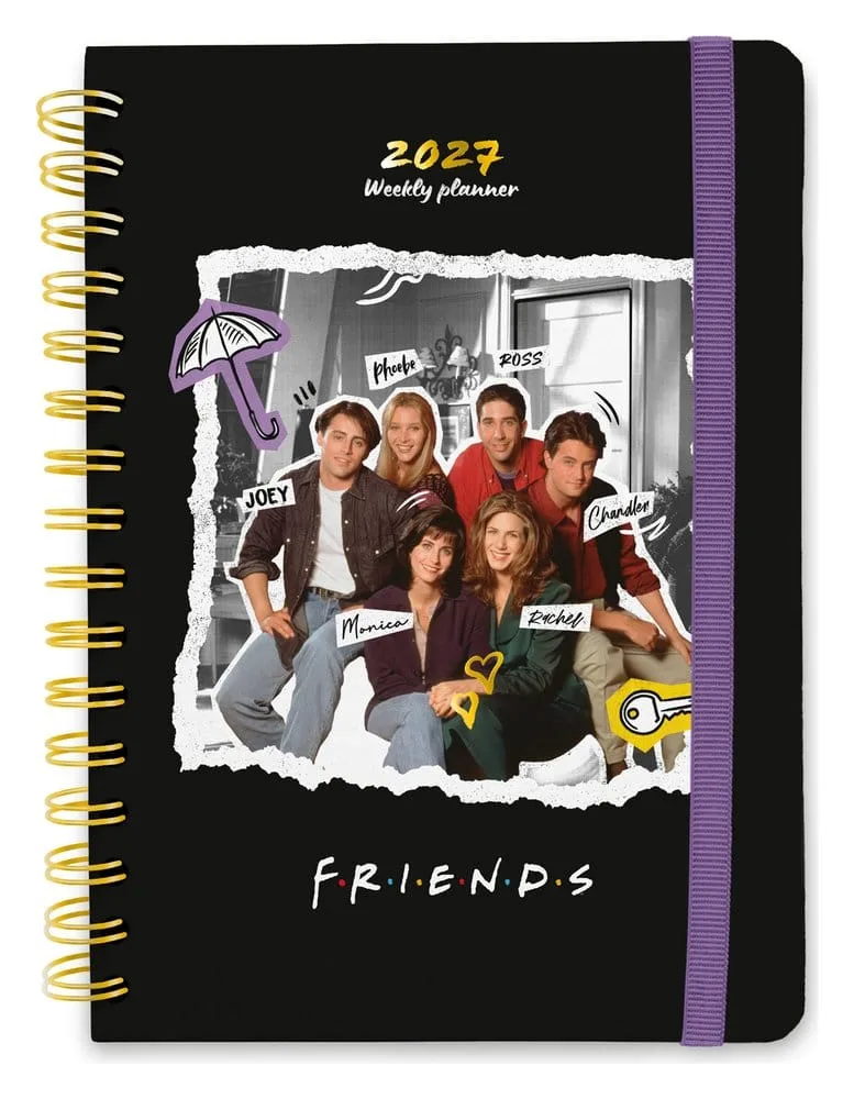 Friends Weekly Planner – Full Year 2027 A5