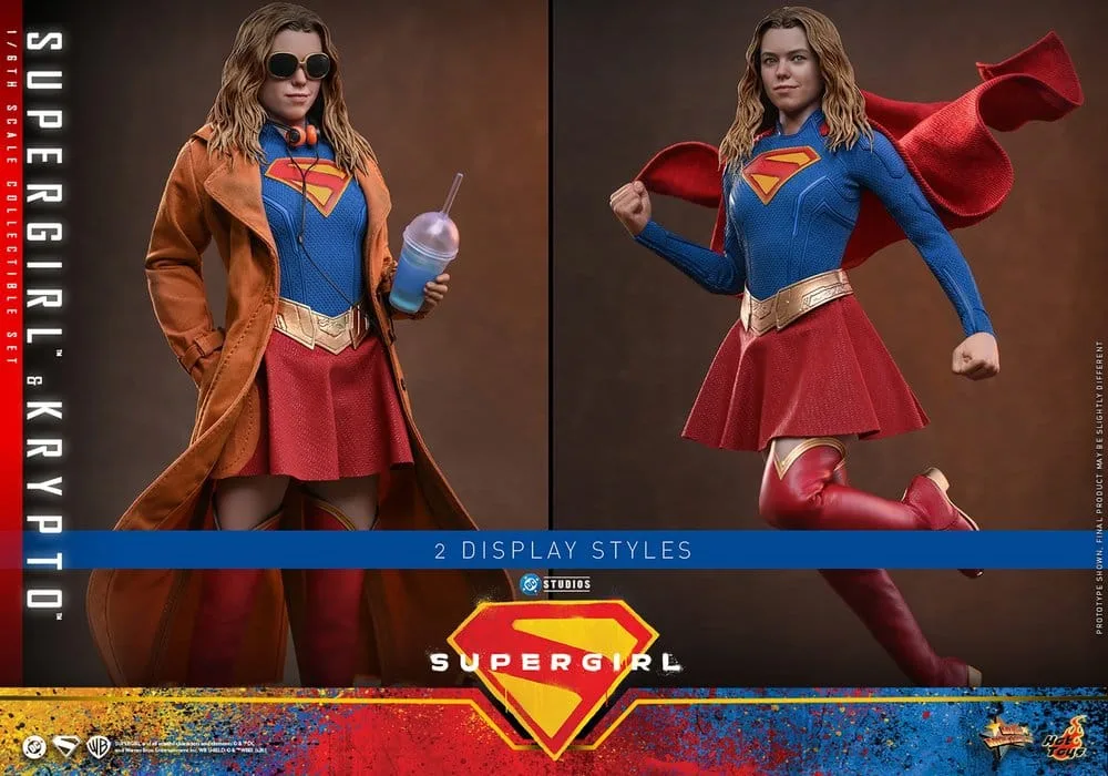 DC Comics Action Figure Set – Supergirl & Krypto 28 cm 16