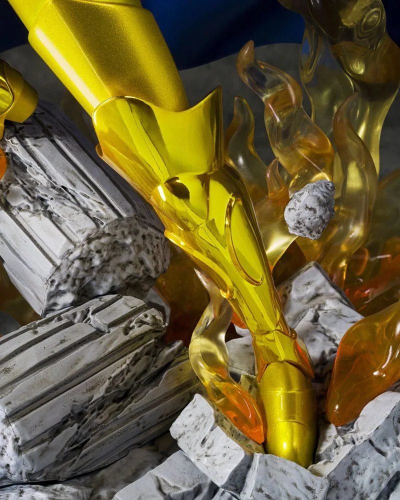 Saint Seiya Statue – Gemini Saga Metallic Touch 21 cm 10