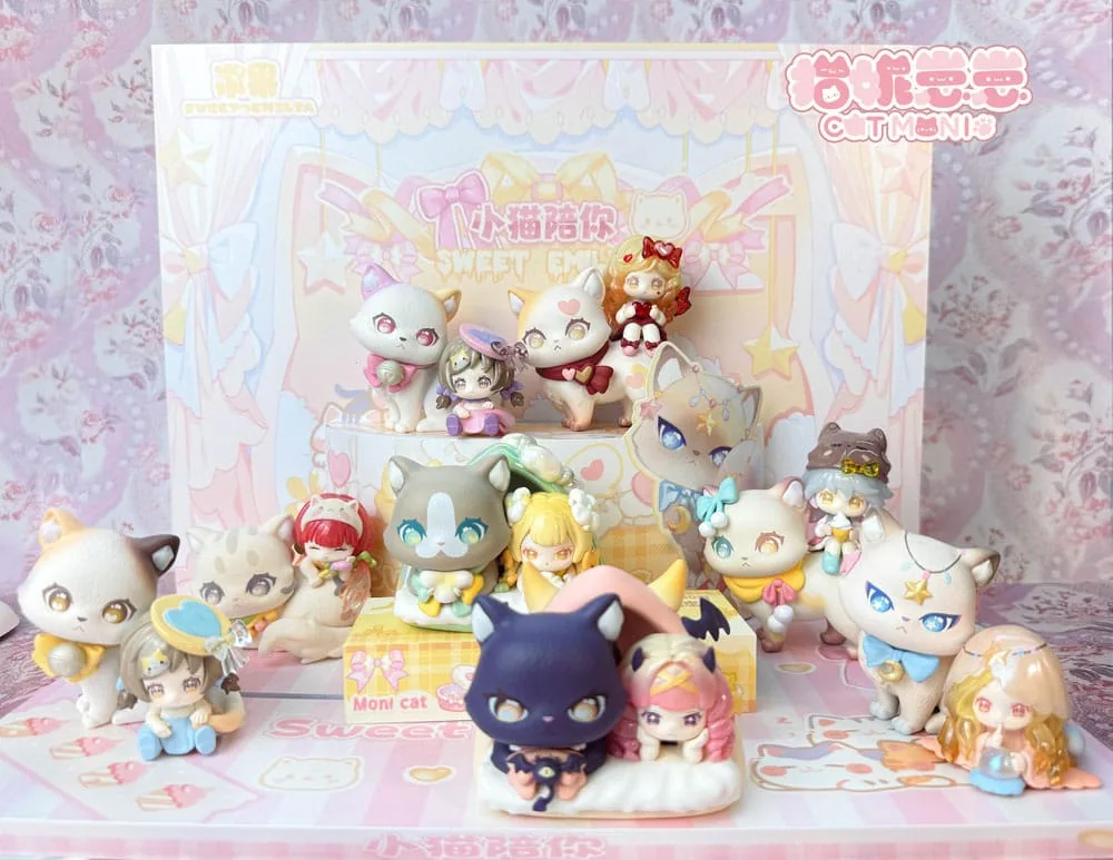 Original Character Figures – Cat Nizizi Kitten with You 6-Pack 8 cm