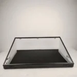 Evoretro vitrinekast – Zwart afsluitbaar 91 x 61 x 4 cm 2