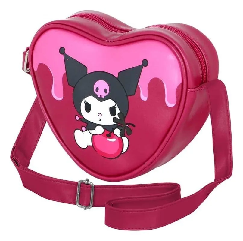 Sanrio Shoulder Bag – Kuromi Cherry 21 x 6.5 x 15.5 cm