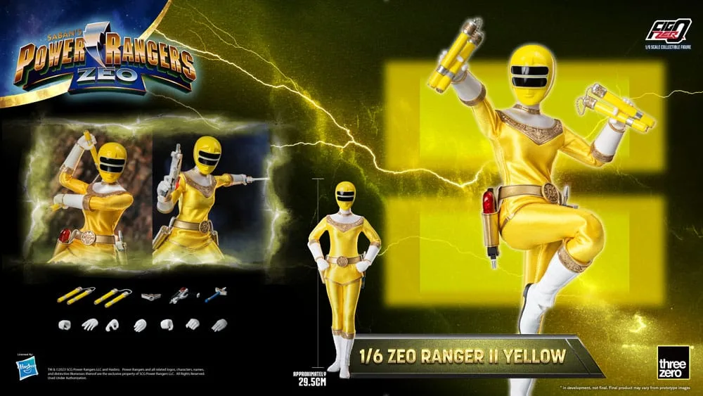 Power Rangers Zeo Action Figure – Ranger II Yellow 29.5 cm 11