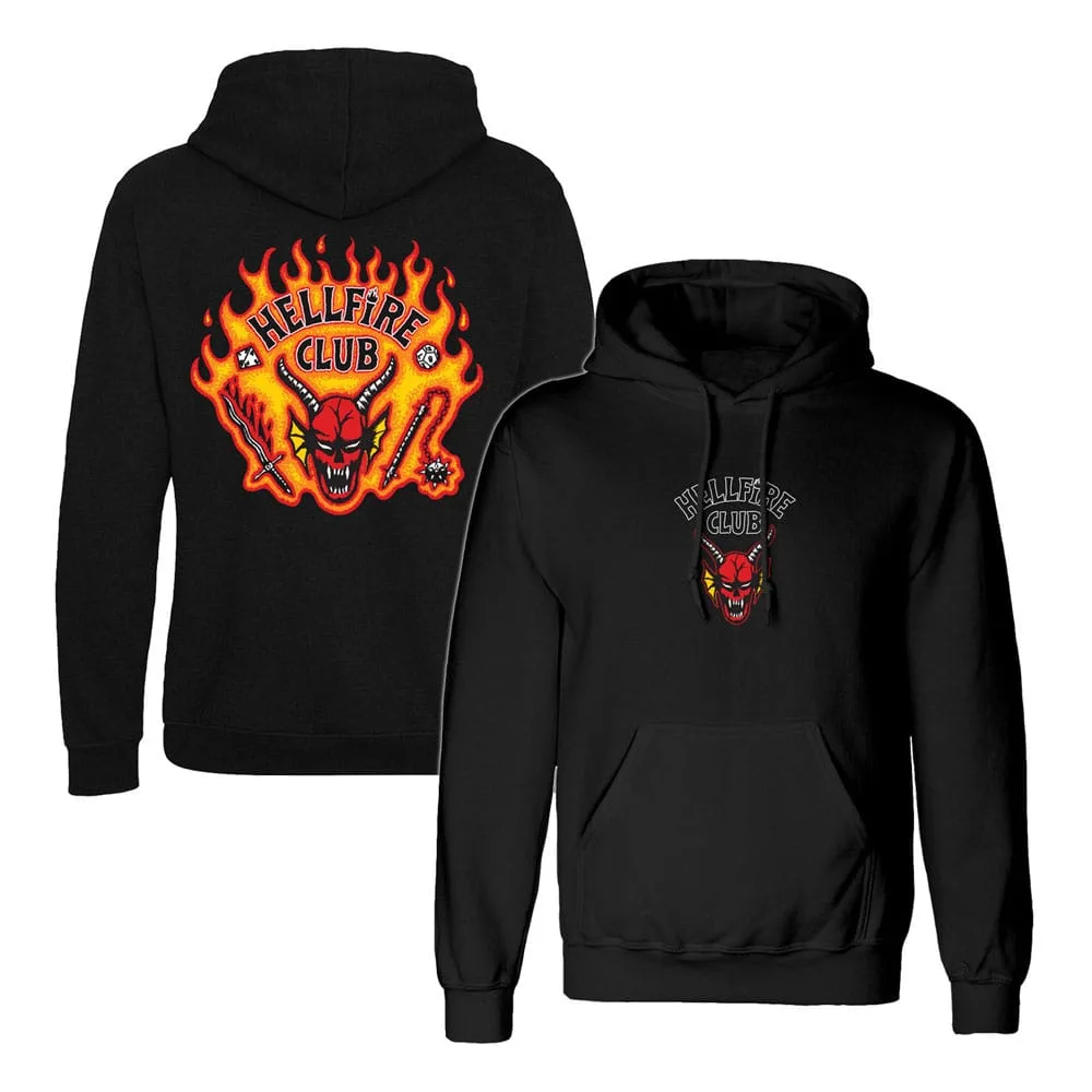 Stranger Things Hoodie – Hellfire Club Flames