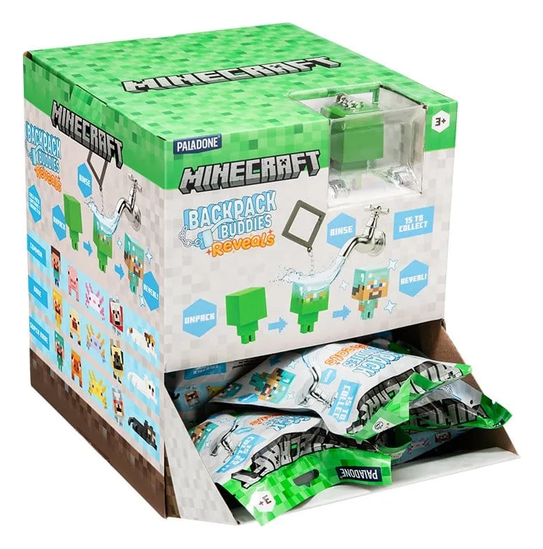 Minecraft Bag Clips – Reveals 24-Piece Blind Box Assortment