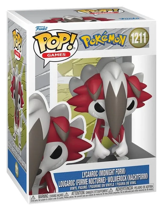 Pokémon Vinyl Figure – Pop Games Lycanroc Midnight 9 cm 2