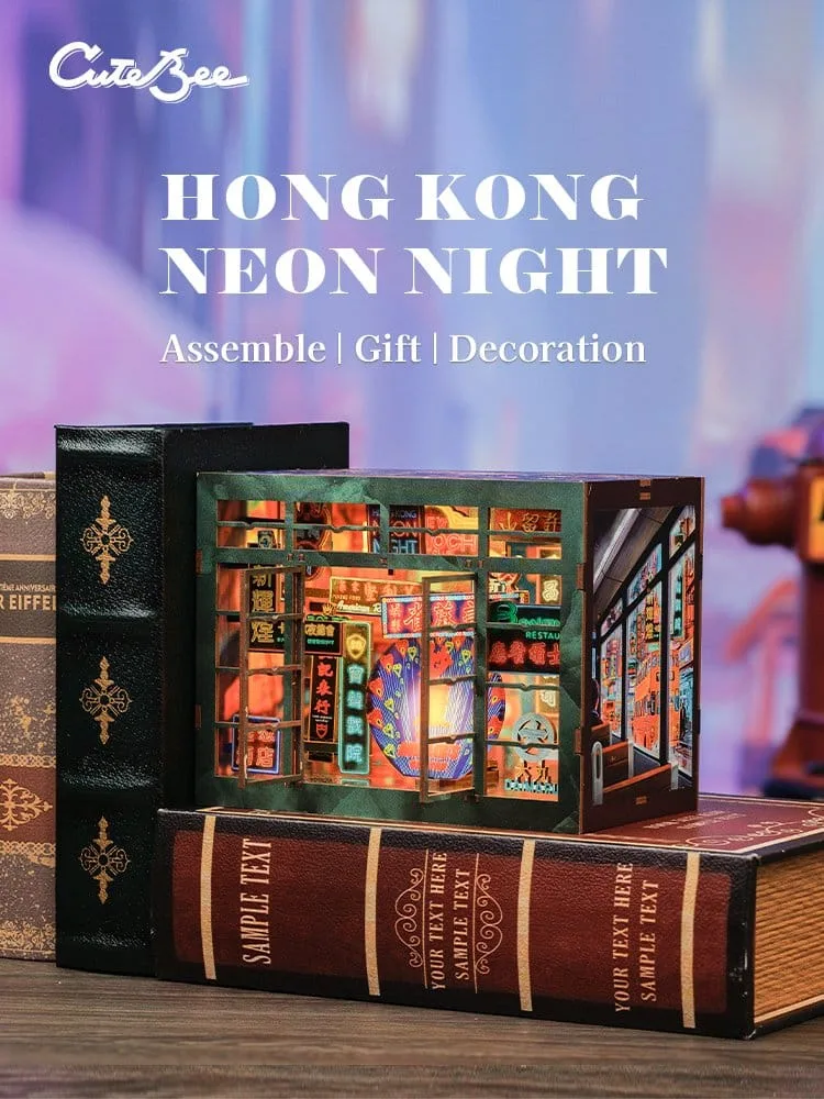 Hong Kong Book Nook – CuteBee Neon Light 13 x 17 cm 7