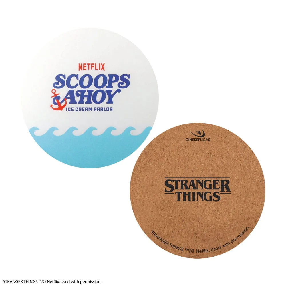 Stranger Things Untersetzer – Scoops Ahoy 4er-Set 9,5 cm 6