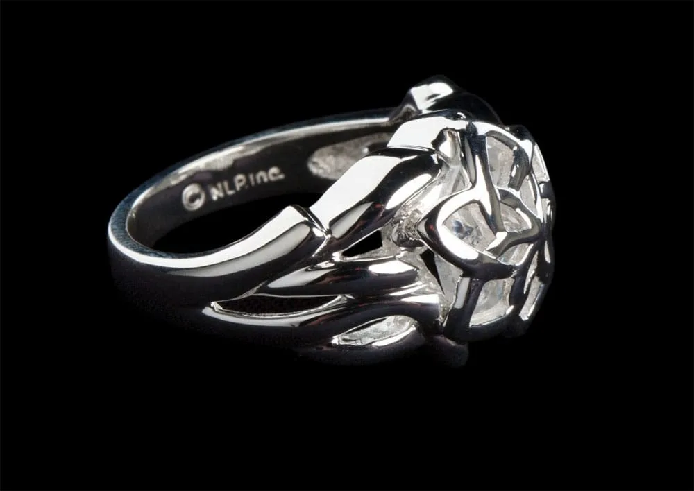 The Lord of the Rings Ring – Nenya Sterling Silver Size 9.75 3