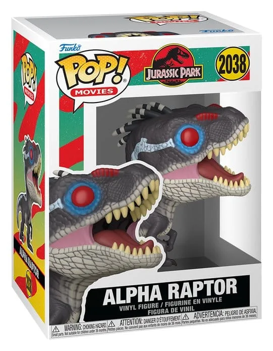 Jurassic Park Vinyl Figure – Pop Movies Alpha Raptor 9 cm 2