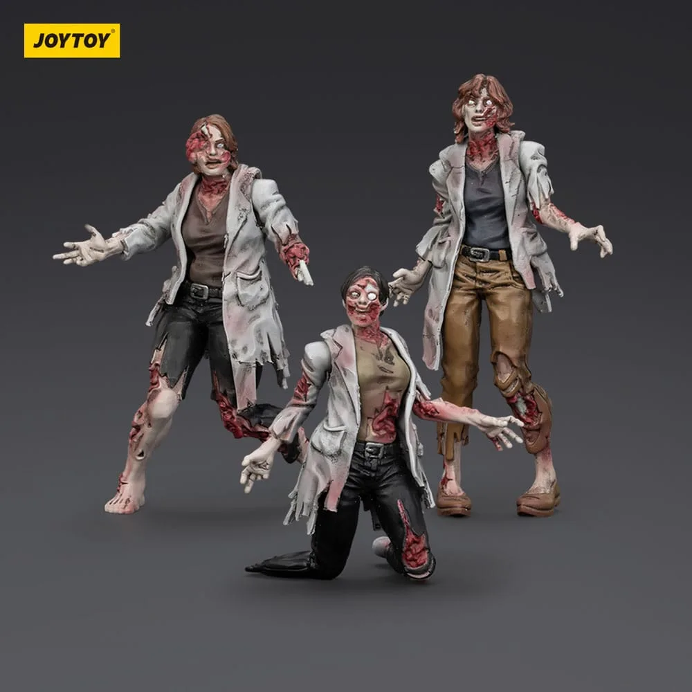 Zombie Dark Source Action Figures – Female Scientists 3-Pack 8 cm 4