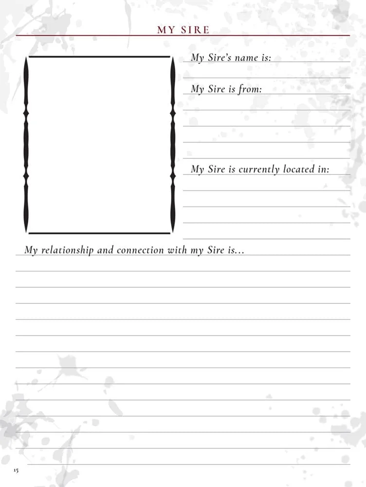 Vampire The Masquerade RPG Journal – 5th Edition English 6